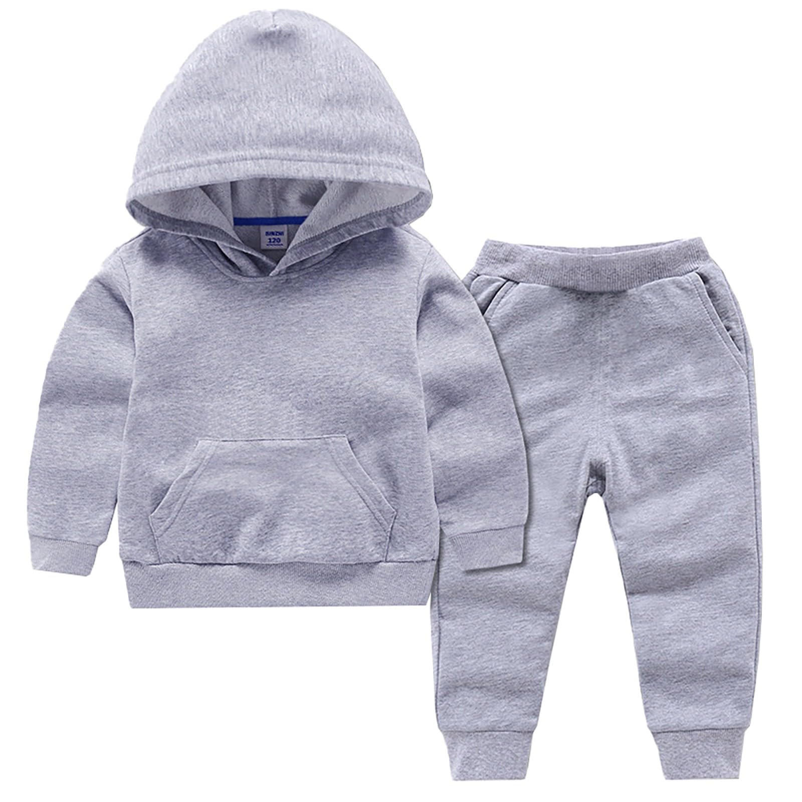 Conjunto de 2 piezas unisex con capucha para niños