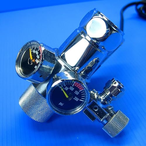 Miniatura 2 de 1pc Acuario CO2RegulatorVálvula magnéticaAjustableSolenoide GAUGED plantados tanque