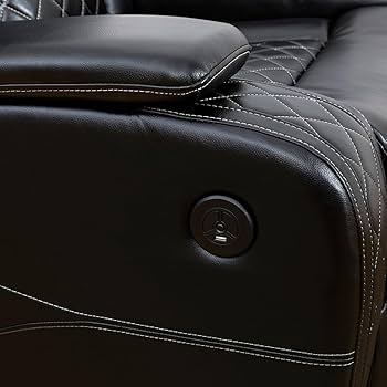 Amazon.com: LGQLJPLQQ Black Breathing Leather 1-Piece Living