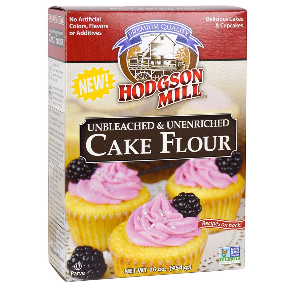 Hodgson Mill Unbleached & Unenriched Cake Flour, 16 Ounce (Pack of 6) Wholesome Baking and Cooking Ingredients for Home Cooks and Healthy Recipes