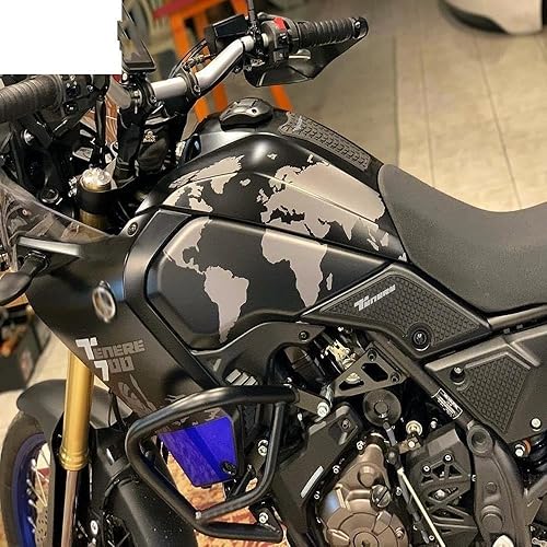 Miniatura 6 de Fuel Tank Sticker Decal Motorcycle Non-Slip Tank Sticker Rubber Tank Pad Protector Cover Sticker Decal for Y&amp;AMAHA TENERE 700 XTZ 700 XTZ700