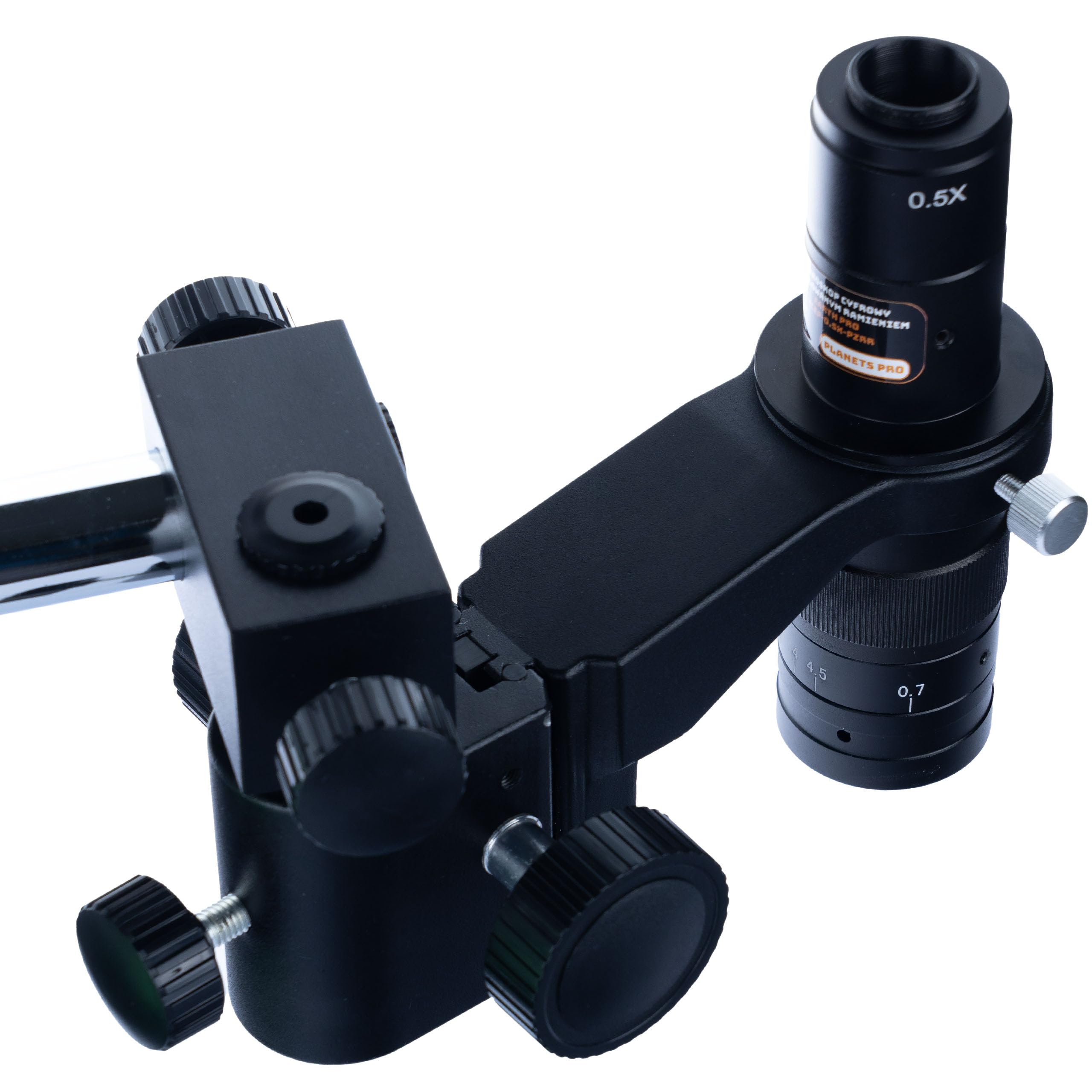 Rosfix Microscopio Digitale Earth Pro MCEP-0.5X-PZRR – Zoom 7–45x, Braccio Regolabile, C-Mount | Ottica Professionale 3D | Elettronica, Biologia, Gioielleria | Microscopio Professionale