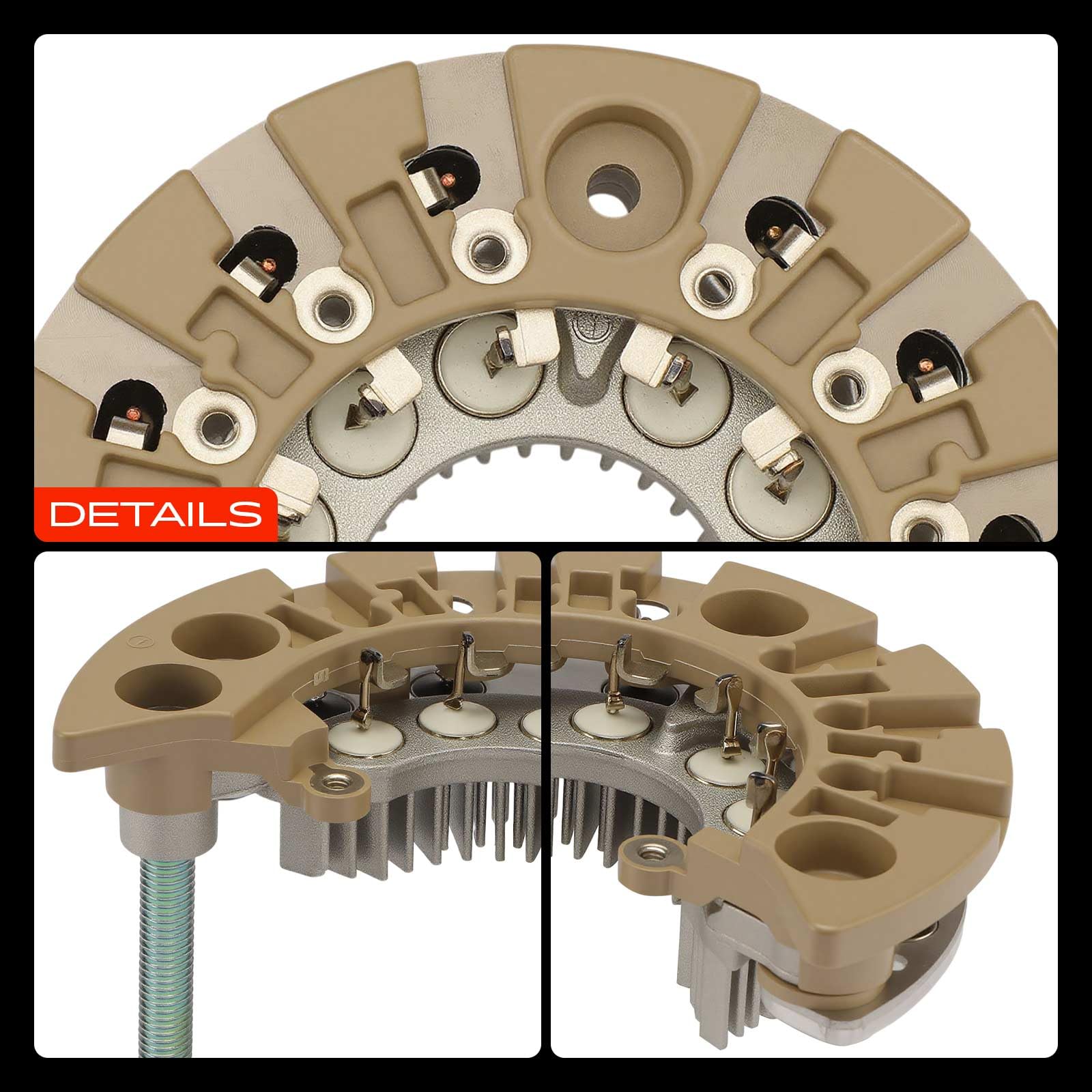 Frankberg Generador rectificador 330307, RM-180HV | Compatible con: Brújula MK49, Patriot MK74, Vengador, Sebring Jr., Sebring JS, Sebring Convertible JS, Calibre