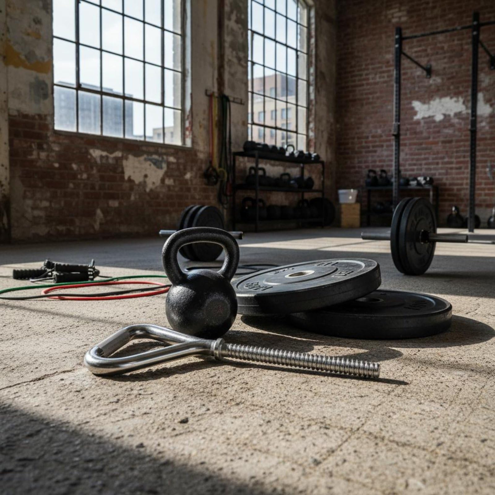 2 Piezas Mango Ajustable de Kettlebell Uso en Casa y Gimnasio Convertidor de Mancuernas a Kettlebell Agarradera Cómoda