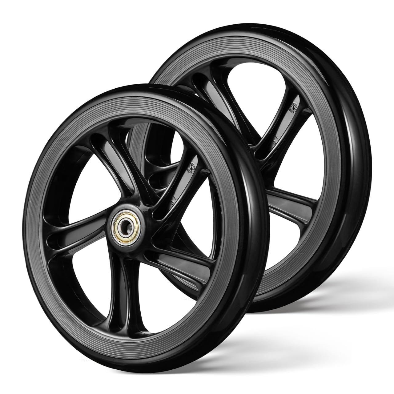 minkissy Roues de rechange pour scooters - Diamètre : 175 mm - Antidérapantes - Installation facile - Pour fauteuil roulant de scooter