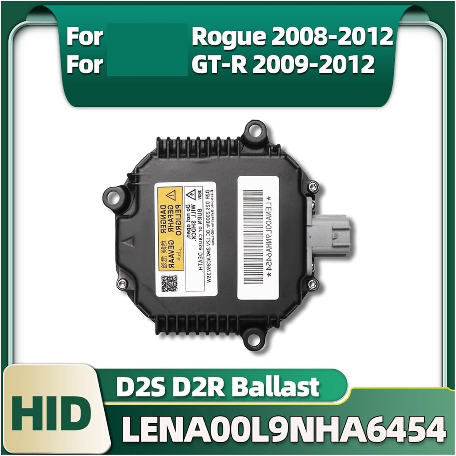 LENA00L9NHA6454 Car Headlight D2S D2R HID Xenon Ballast NZMNS111LBNA NZMNS111LANA Compatible with Nissan Rogue GT-R 2008 2009 2010 2011 2012