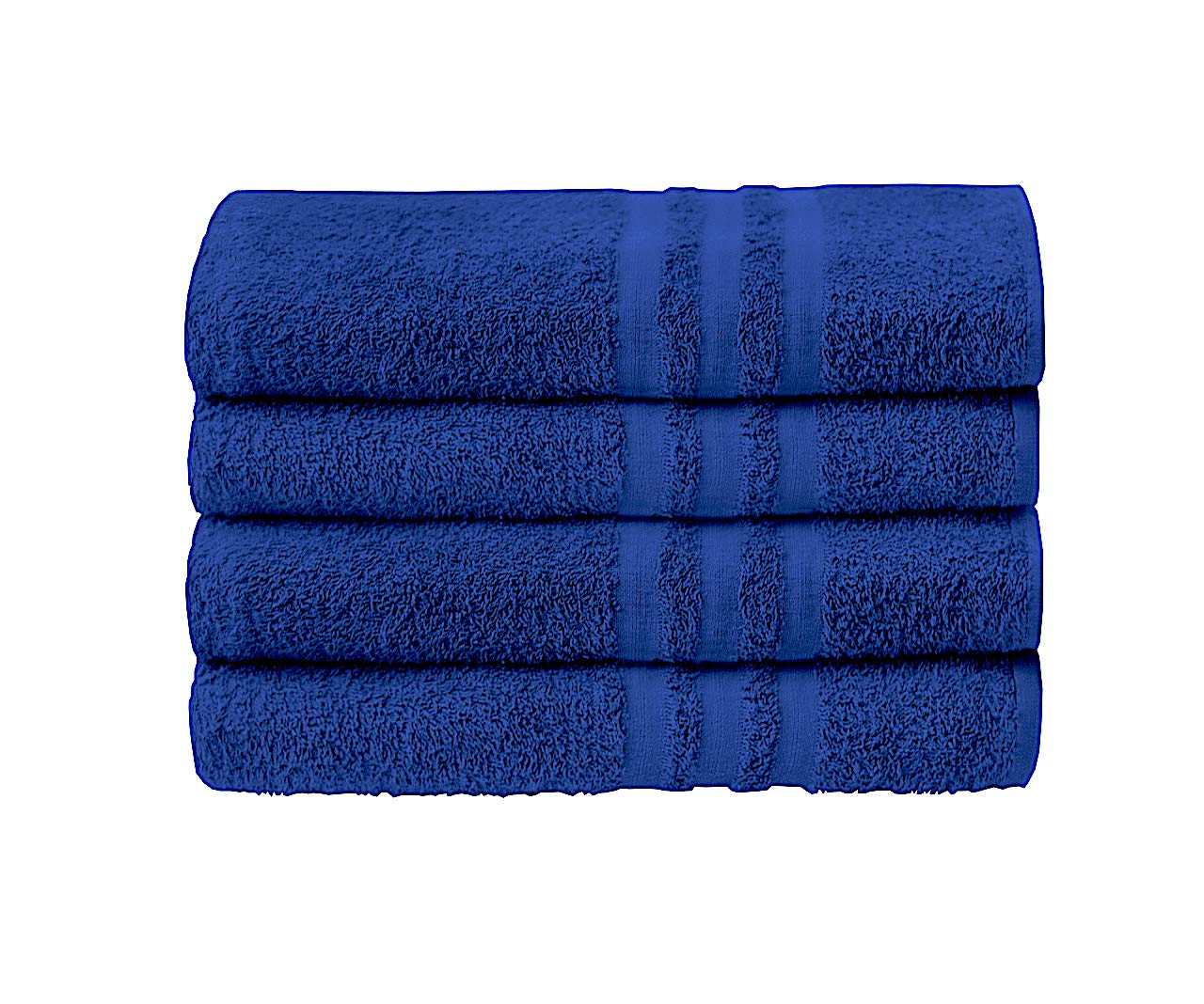 A & B TRADERS Pack of 2 or 4 Big Large Jumbo Bath Sheets Towels Soft Cotton Prime Egyptian Bale Sets (Navy, 4)