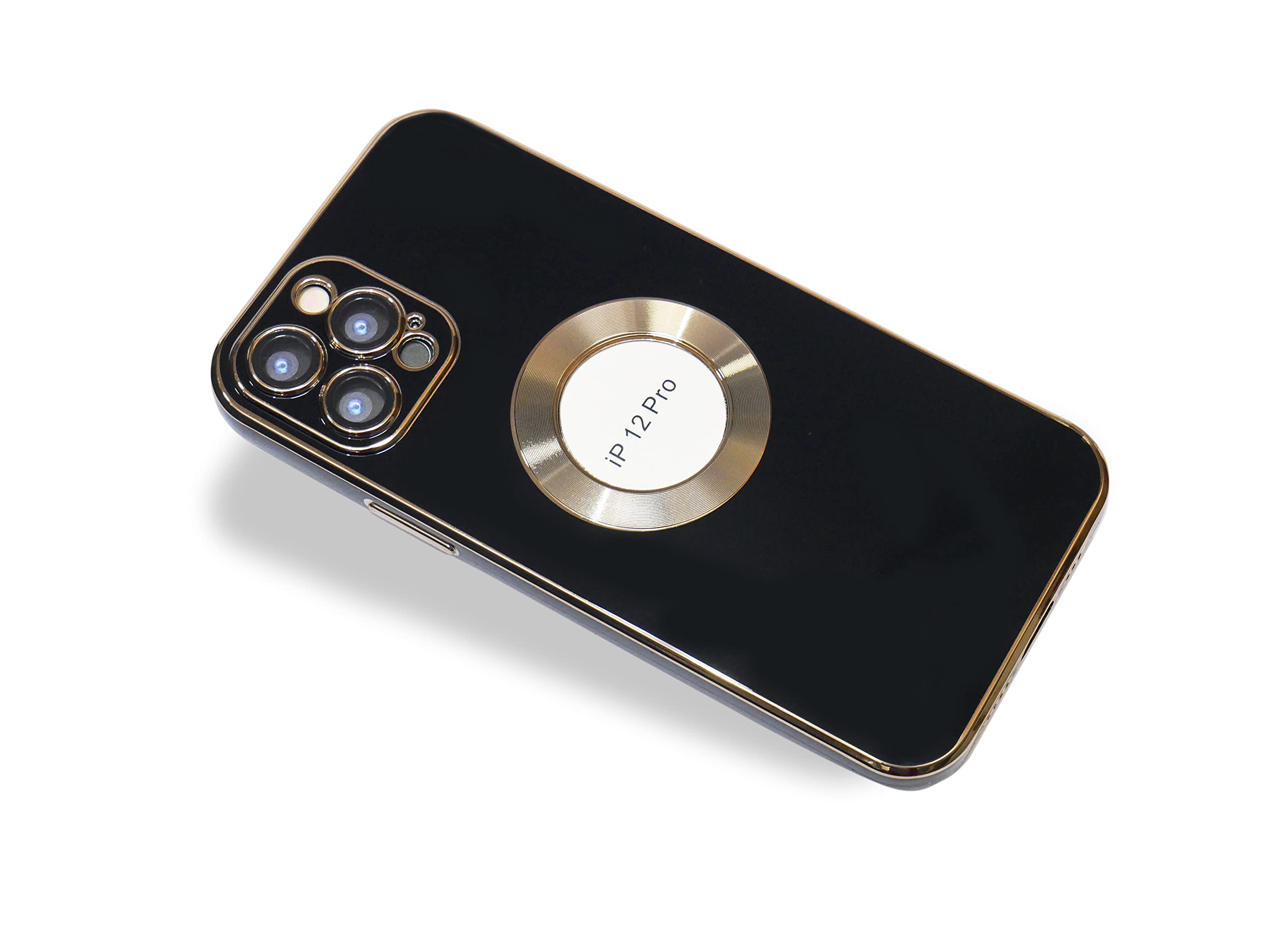 ERA World Protective Stylish Creative Case Compatible for I Phone 12PRO (Black)