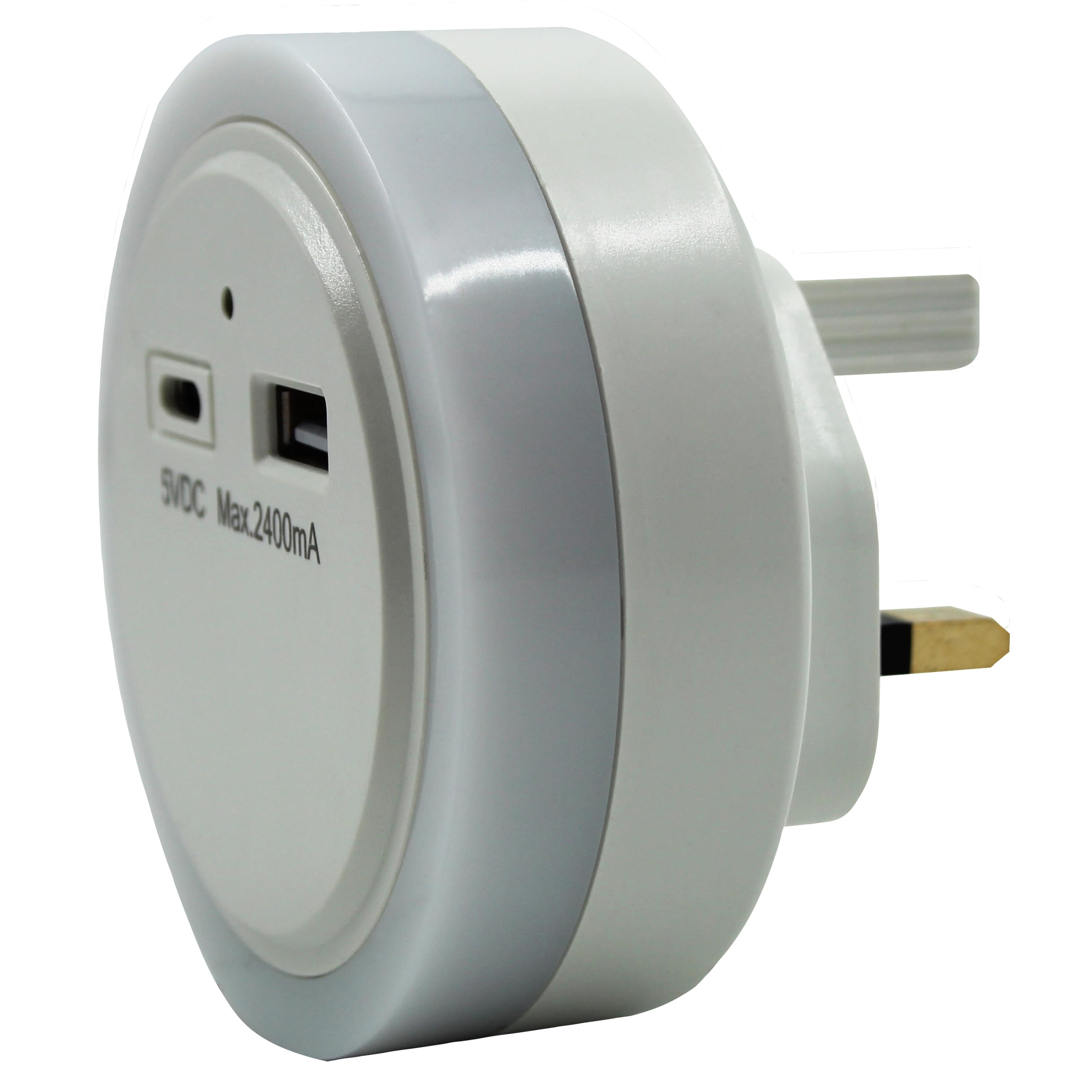 Uni-Com Plug-in Night Light with Built-in USB-A & USB-C Charger, Dusk to Dawn Sensor, Energy Saving Long Life LEDs - Image 2