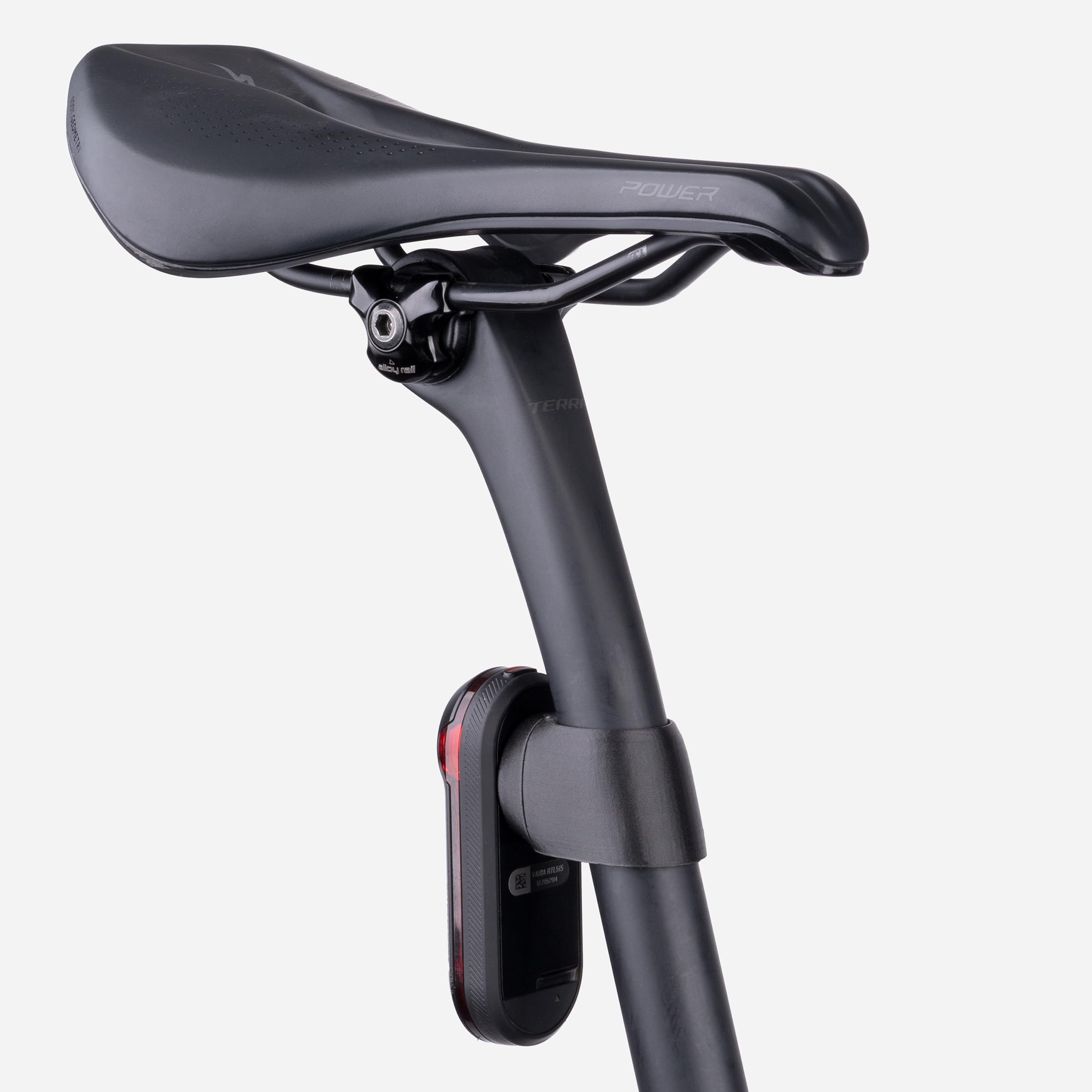 beSmart.bike – Support pour Tige de Selle – pour Traceur GPS – Accessoires Vélo – VTT – Tige de Selle Garmin Varia 515, Compatible avec Runde Sattelstütze 27.2mm, Fixation par Pince