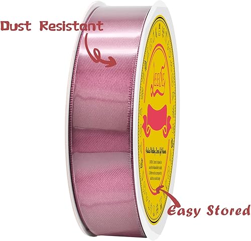 Miniatura 1258 de Cinta de satén verde esmeralda de doble cara de 1-1/2 pulgadas x 50 yardas, cinta de poliéster verde esmeralda para envolver regalos, muy adecuada