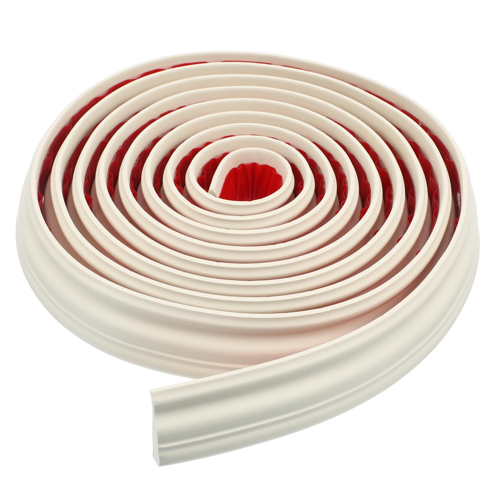 Bordure de moulage autocollante flexible moulure murale NBR blanche décoration