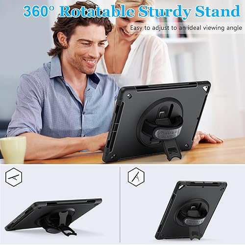 Miniatura 2 de Funda para iPad Pro 12.9 2 generación 2017 y 2015 1 generación grado militar, resistente, resistente, a prueba de golpes, funda protectora con