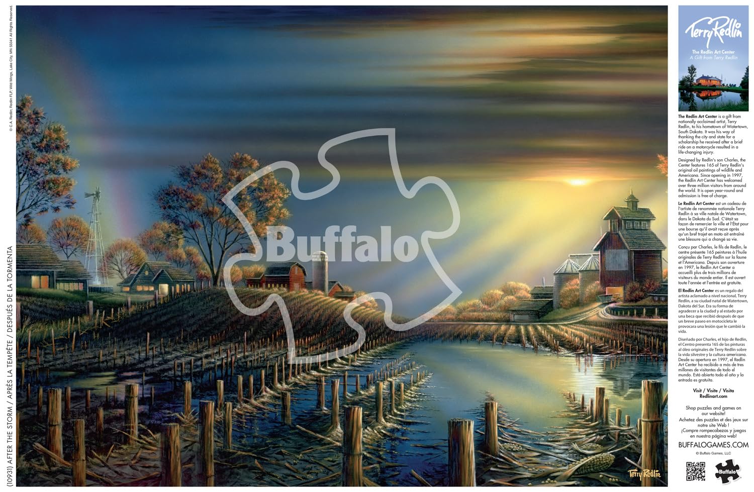 Buffalo Games - Terry Redlin – After The Storm – Puzzle de 1000 pièces pour Adultes – Puzzle Stimulant Parfait pour Les soirées de Jeu – La Taille finie est de 68 x 50 cm