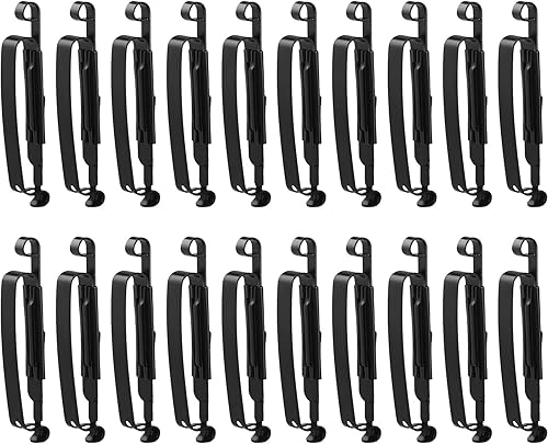 20 piezas de clip de metal para cinturón reutilizables para correa deslizante para acampar al aire libre cinturón hervidor de agua bolsa mochila