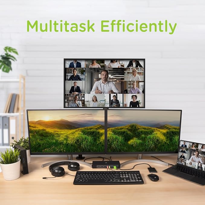 IOGEAR Dock Pro Duo USB-C Docking Station TAA Compliant GUD3CDHTAA miniatura 4