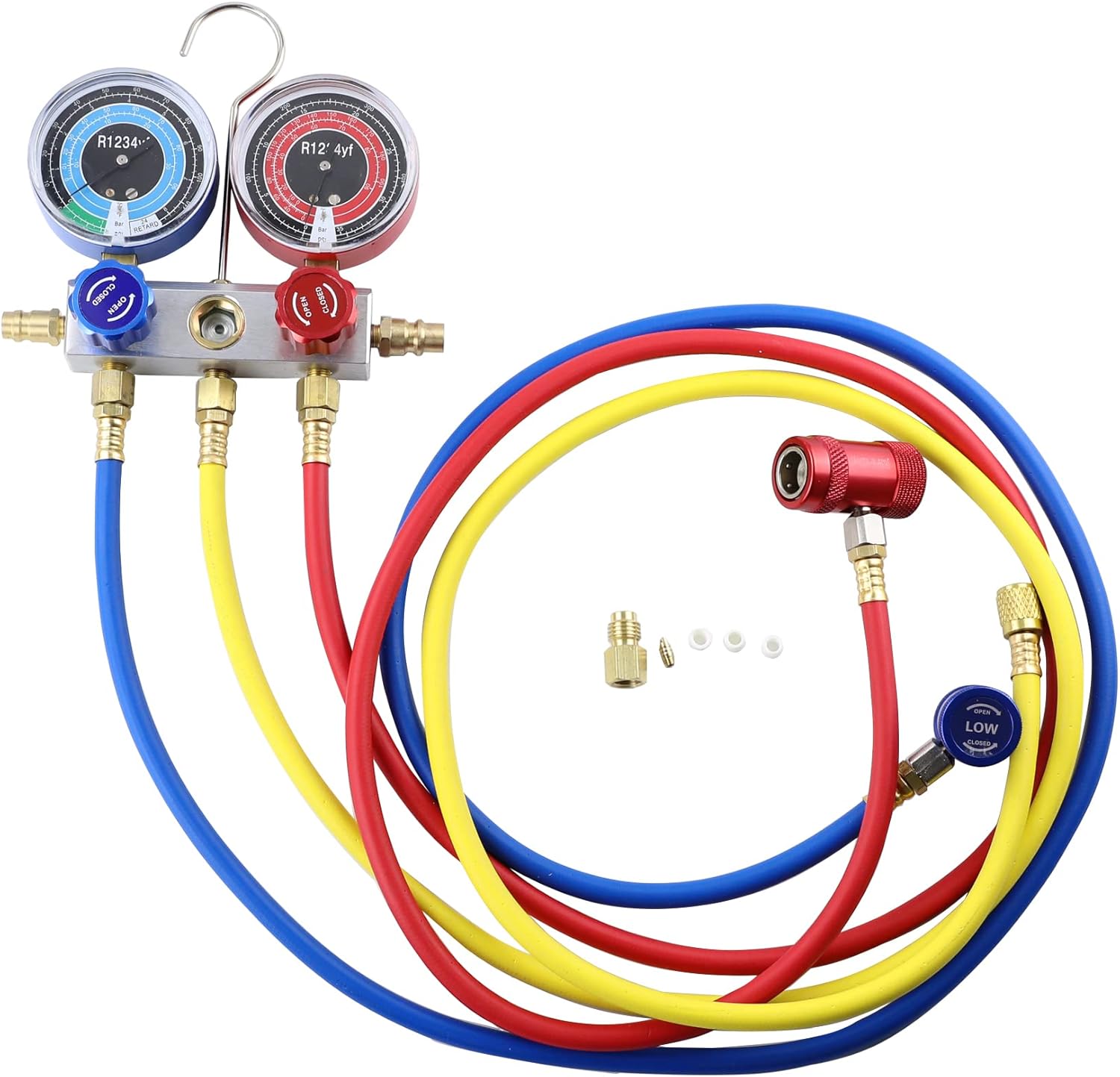 Wisepick AC Manifold Gauge Set R1234YF 3 Way HVAC Air