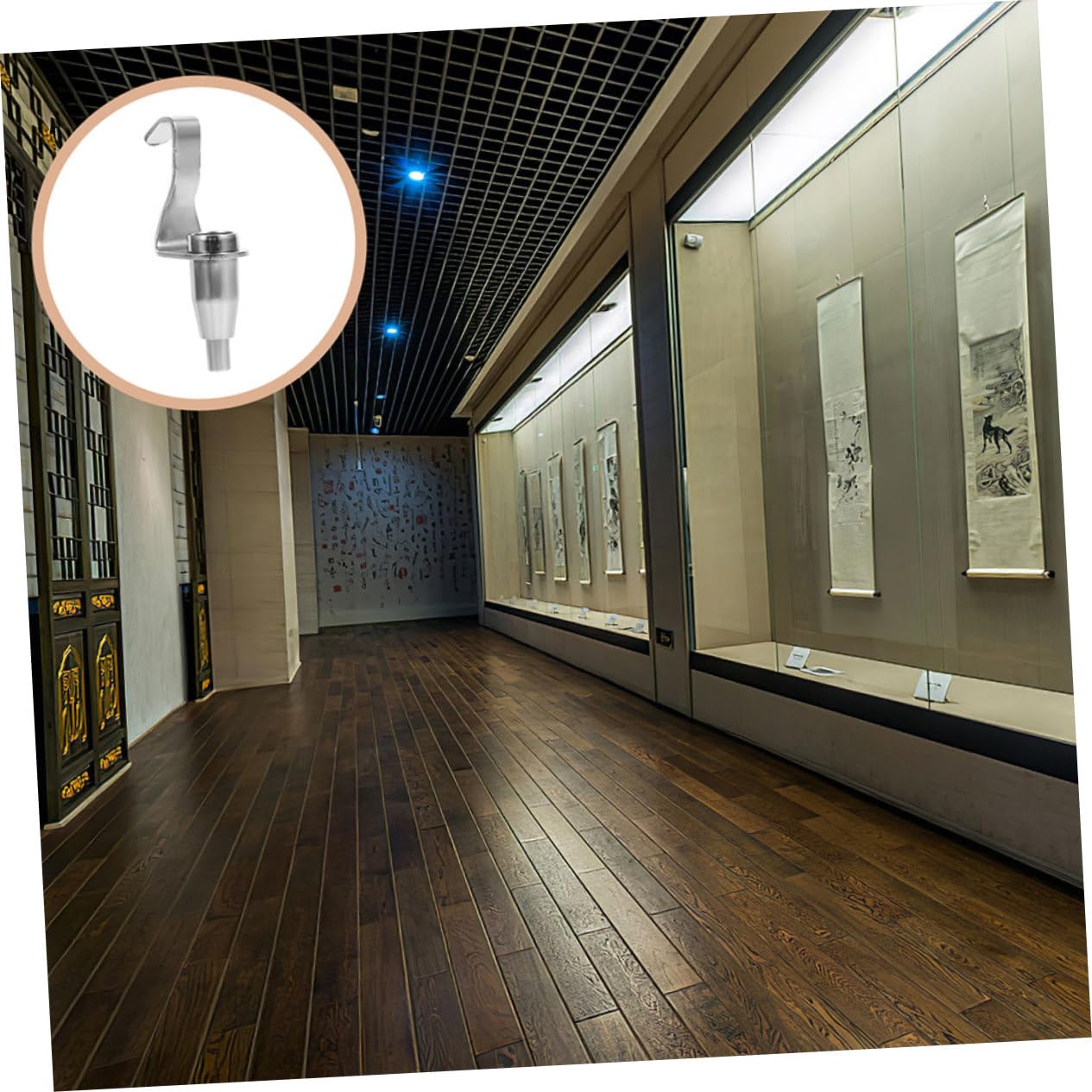 NUOBESTY Ganci Facile Installazione in Ferro Argento 24 Pezzi per Appendere Quadri S-shaped e Grande Capacità di Carico per Gallerie e Negozi