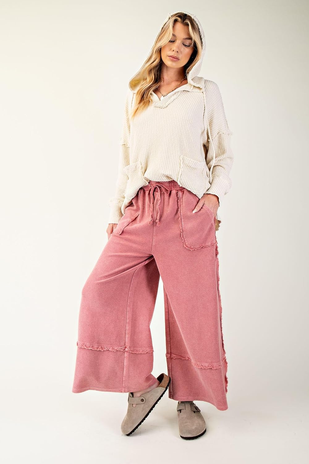 Easel Let's Chill Comfy Wide Leg Pants - Image 6