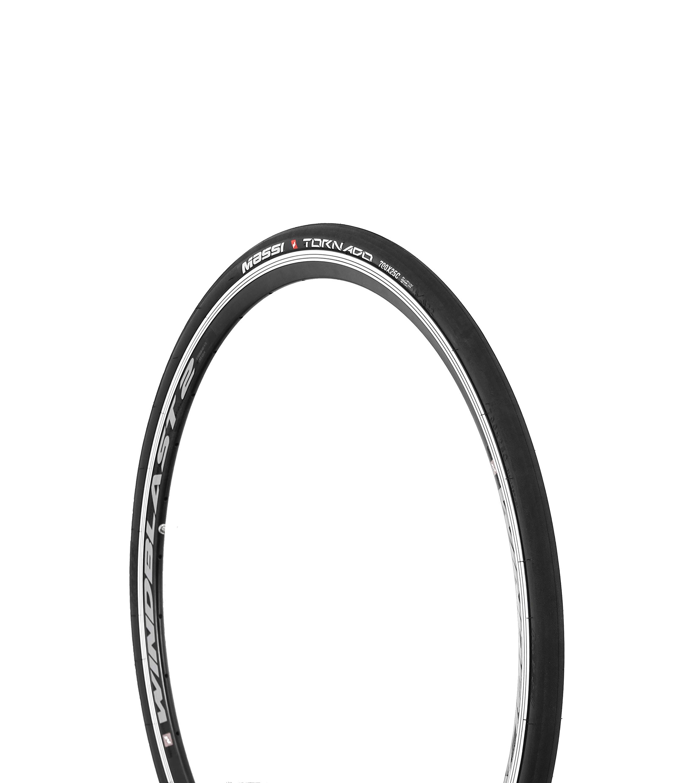 Massi Sport Tornado Performance Fahrradabdeckung - 700C X 25, Schwarz, Für Reifen, Leicht, Einfach Zu Reinigen