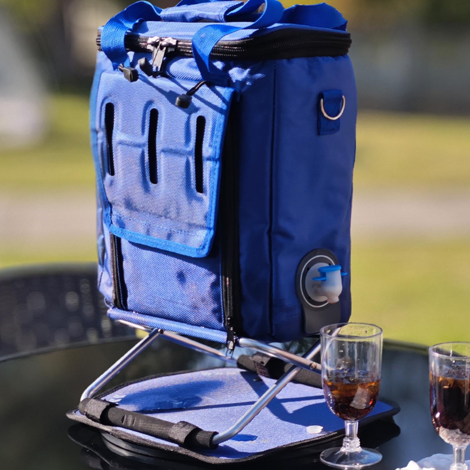 Plecak Termoizolacyjny, Szczelny Plecak Izolowany, Przenośny Piknik Camping Beach Hiking BBQ Plecak na Lunch z obrotową podstawą, Lekki, Miękki Plecak Plażowy dla Mężczyzn i Kobiet