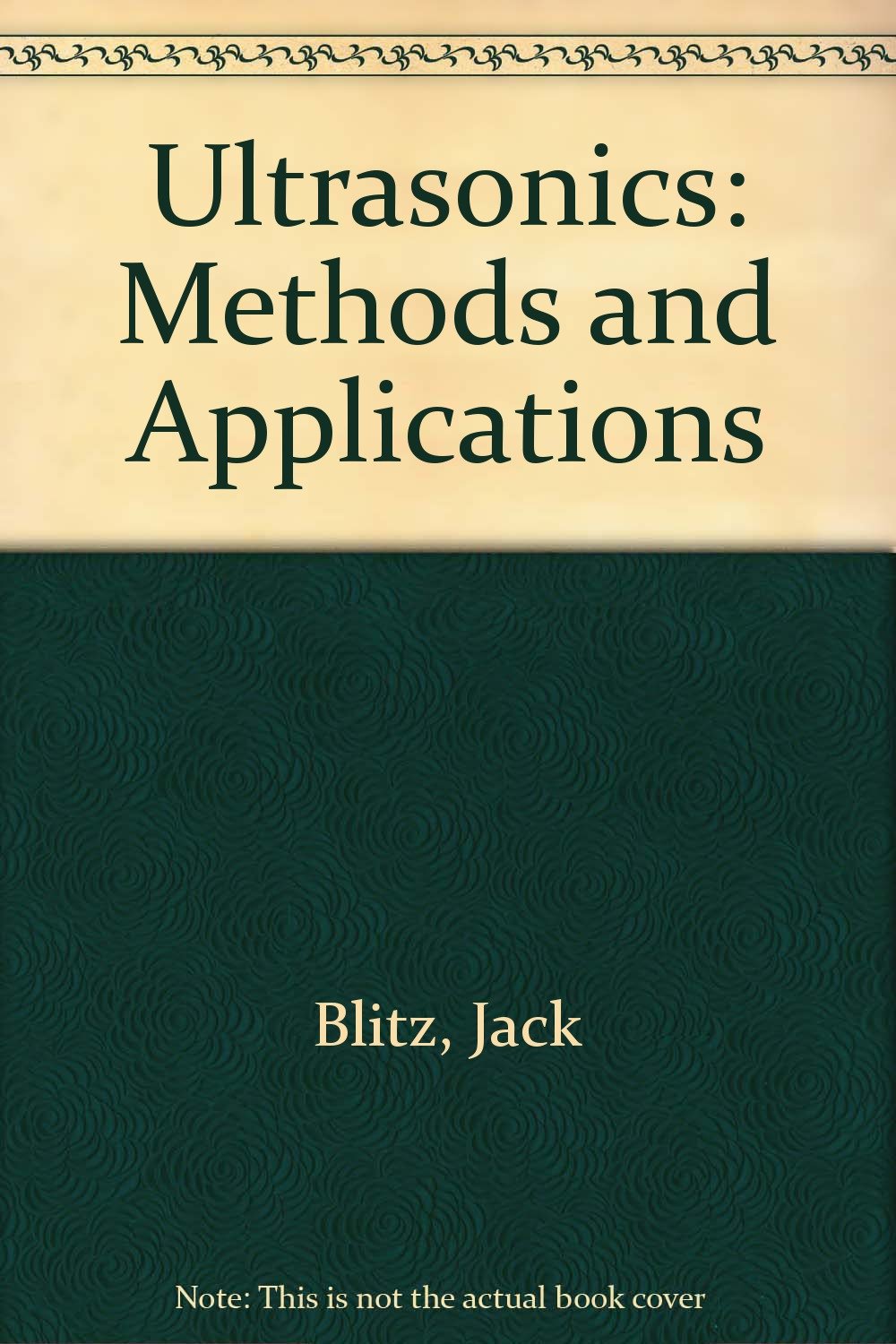 Buy Ultrasonics: Methods and Applications — BookShops.in