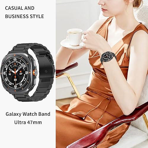 Vista 48 de GOLDTOLUCK No Gap Stainless Steel Band Compatible with Samsung Galaxy Watch 8 7 6 5 4 Classic FE Pro Ultra 40mm 44mm 46mm 43mm 47mm 45mm 42mm