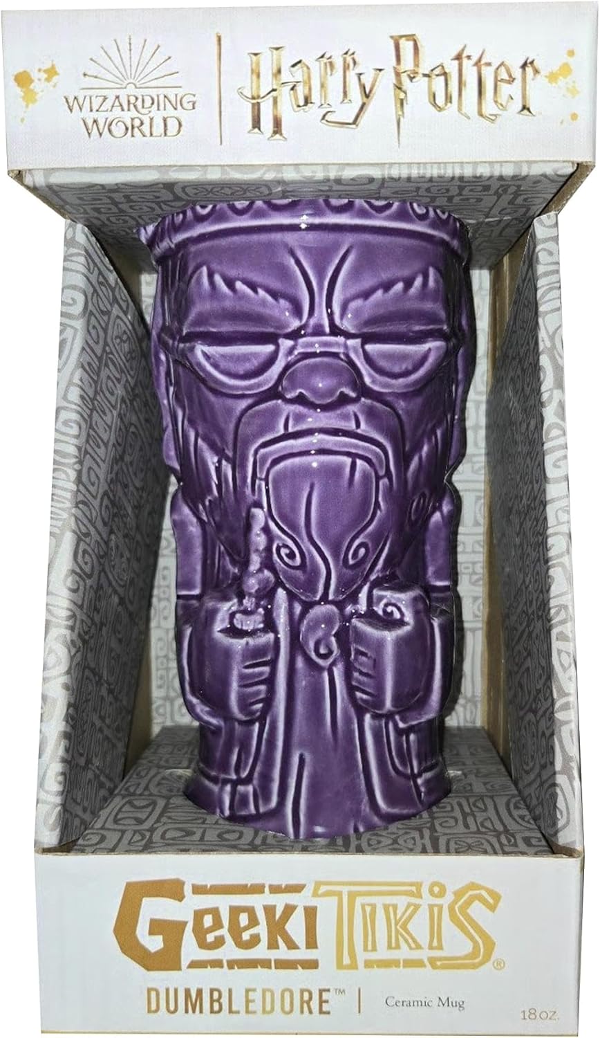 Geeki Tikis Harry Potter Dumbledore Ceramic Mug | Party Cocktail Tumbler For Liquor and Beverages | Holds 18 Ounces