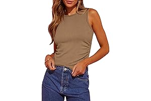 BTFBM Women's Sleeveless Scallop Tank Tops - A Symphony of Style and Comfort