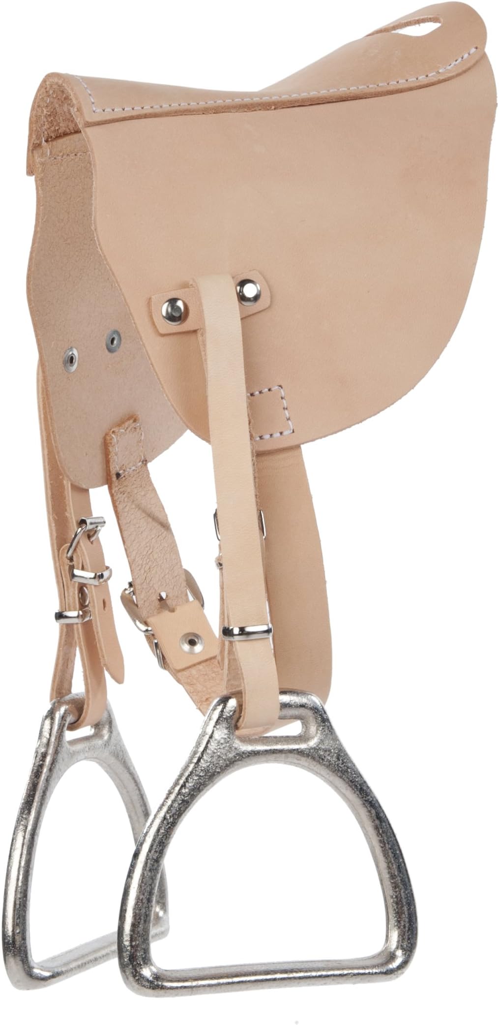 Helga Kreft Helga Kreft50036 30 x 20 x 6 cm Natural Saddle with Stirrups for Rocking Horse