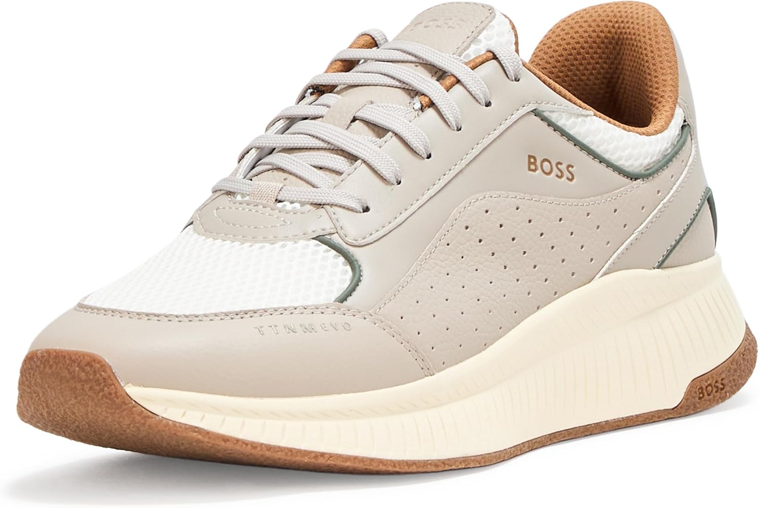 BOSS Mens Modern Knit Structure Running Sneaker