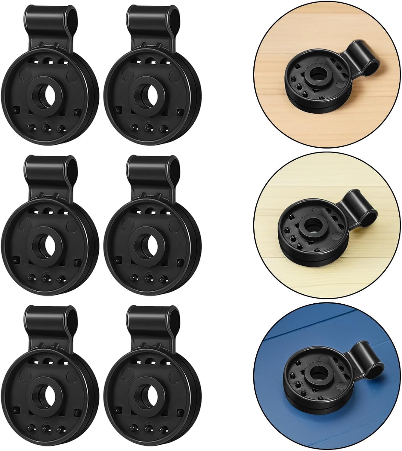 Roleader 100pcs Sunshade Retaining Clips and Shade Cloth Gripper Clips for Garden Netting Plastic Fixed Shade Cloth round Hole Design for Outdoor Patio Sunshade Net Fixing