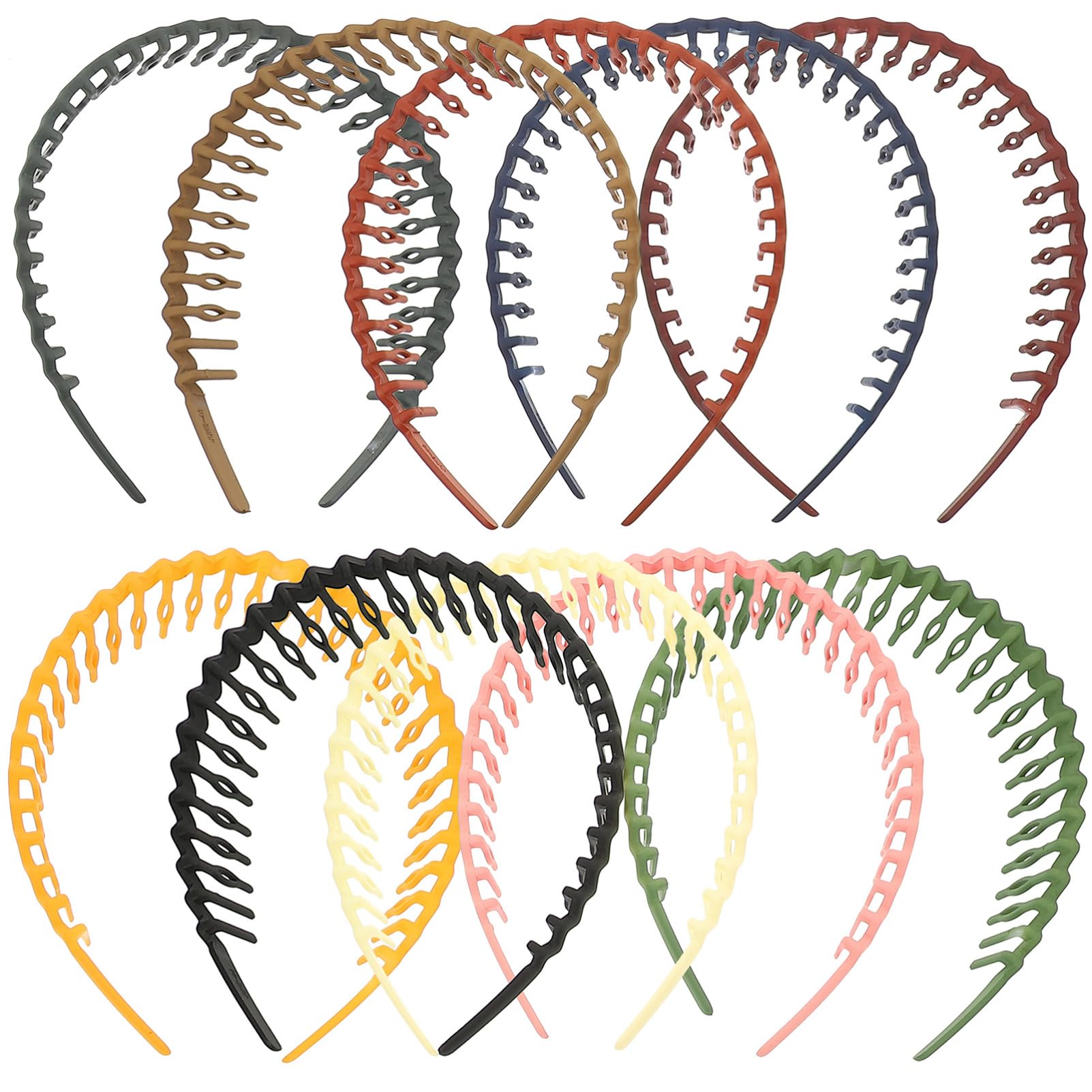 MAGICLULU 30 Piezas diademas finas para mujer diademas de niñas accesorios para niñas curly rip curl tiara accesorios para el cabello de mujer banda de pelo de plástico venda peine