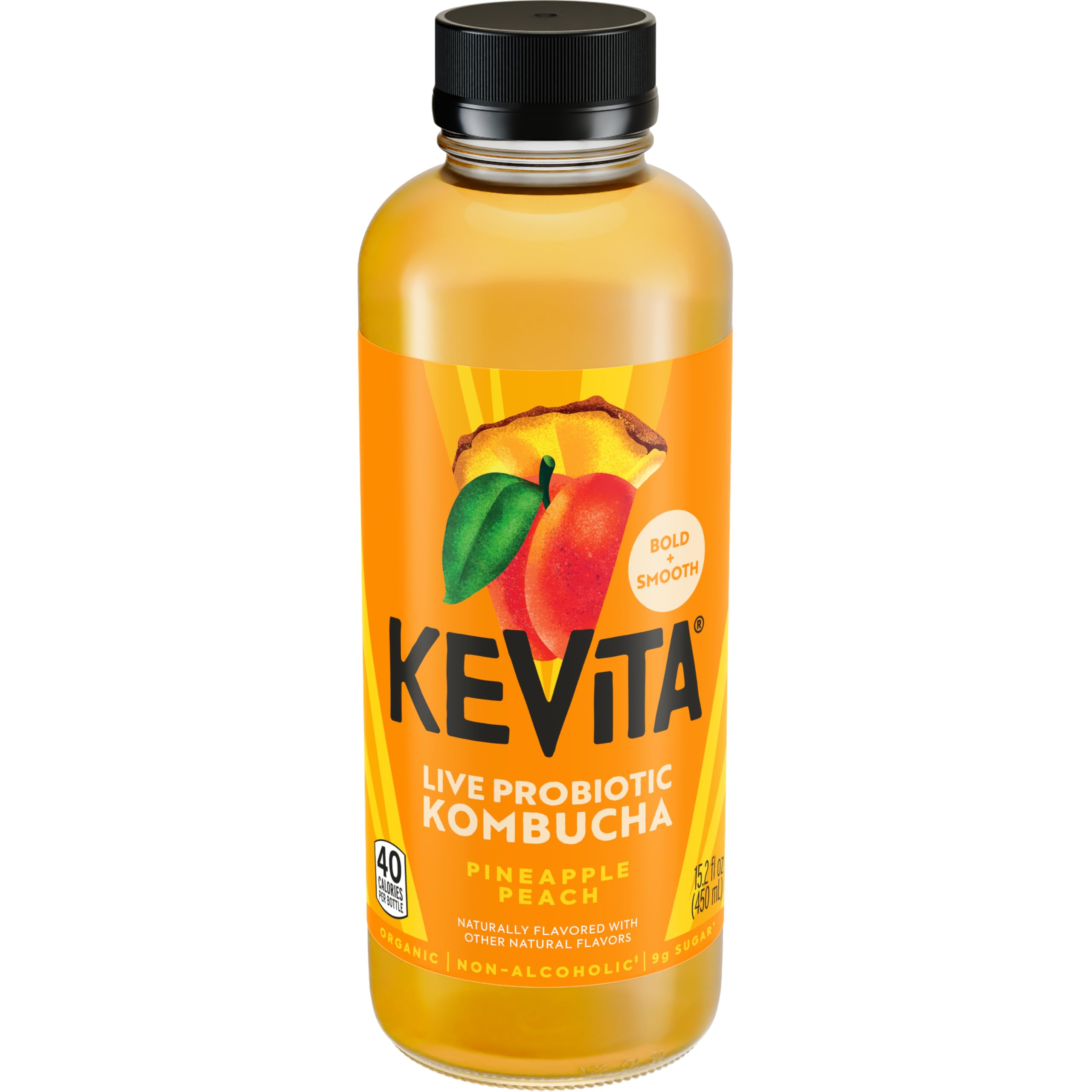Amazon.com: KeVita Master Brew Kombucha Peach with Live Probiotics