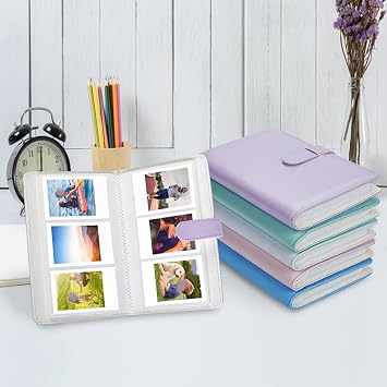 108 Grids Mini Photo Album Compatible Film For 2 * 3 Inch Photo, Small Collecting Album For Family Photos, Kpop Idol PhotocardBlack