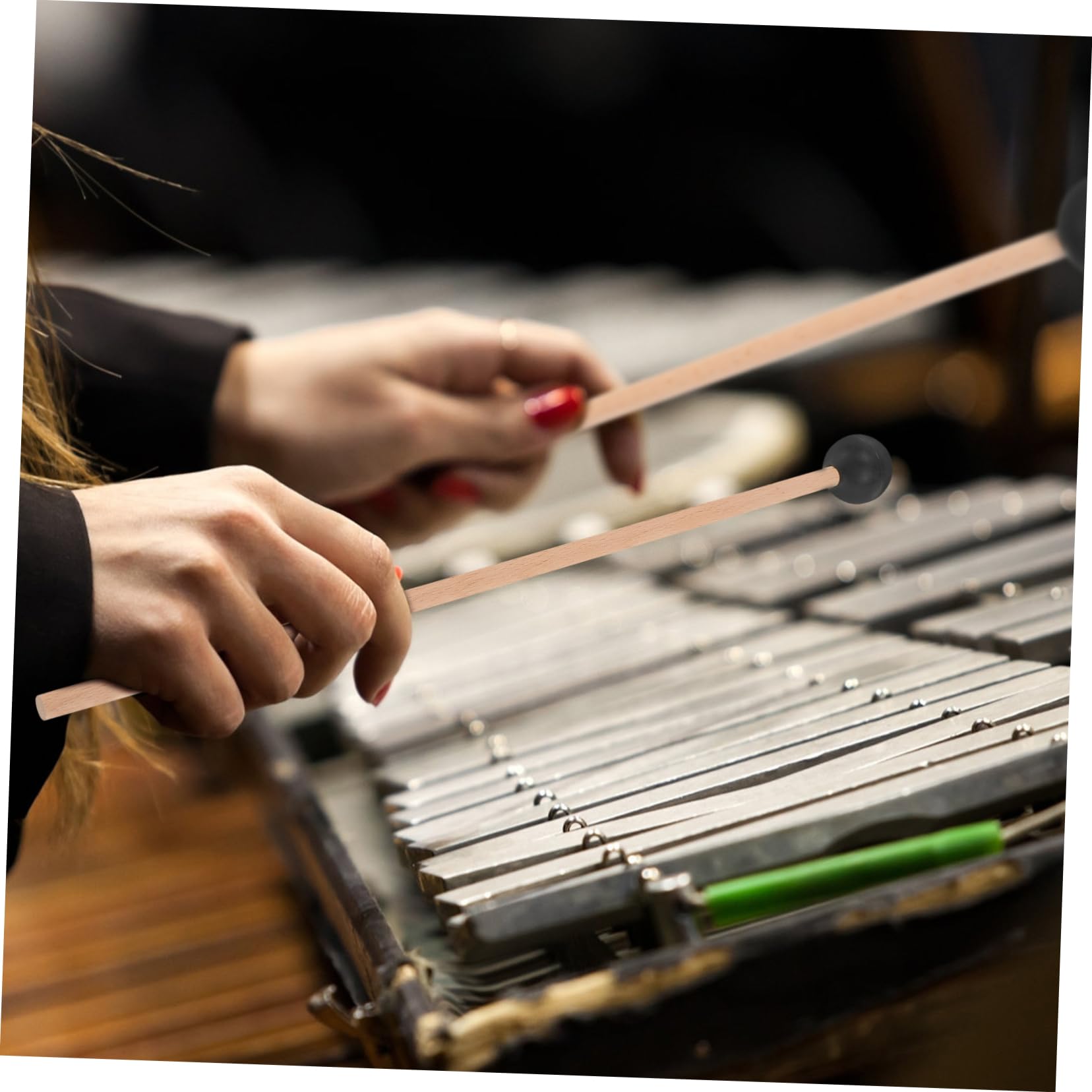 Sosoport 6 Pezzi Bacchette per Batteria Legno Bacchette per Percussioni Mallets per Timpani e Grandi Accessori Musicali per Musicisti e Praticanti