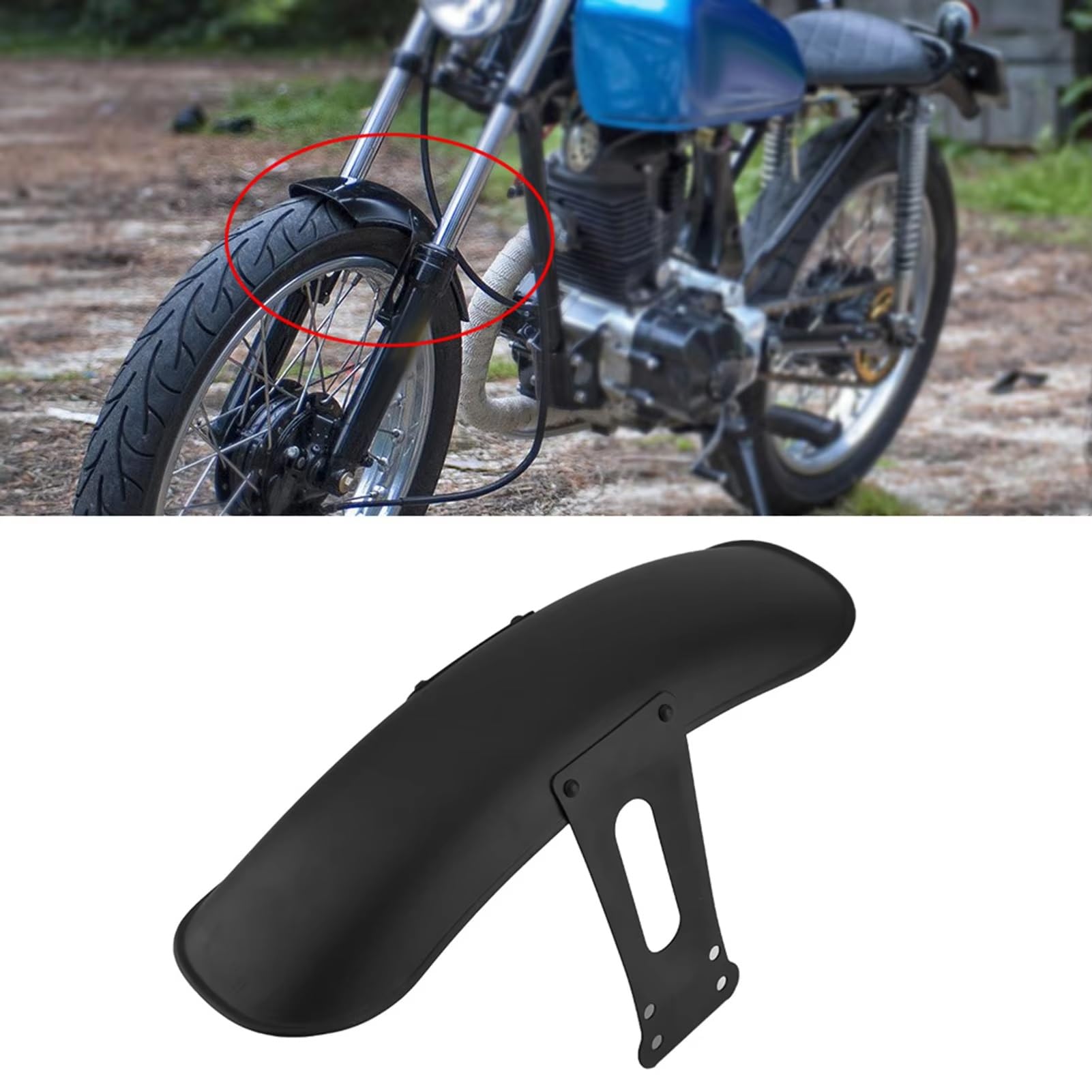 Parafango Moto Allungato Per CG125 Per GN125 Parafango Anteriore Per Moto Antipolvere Accessori Per Parafanghi