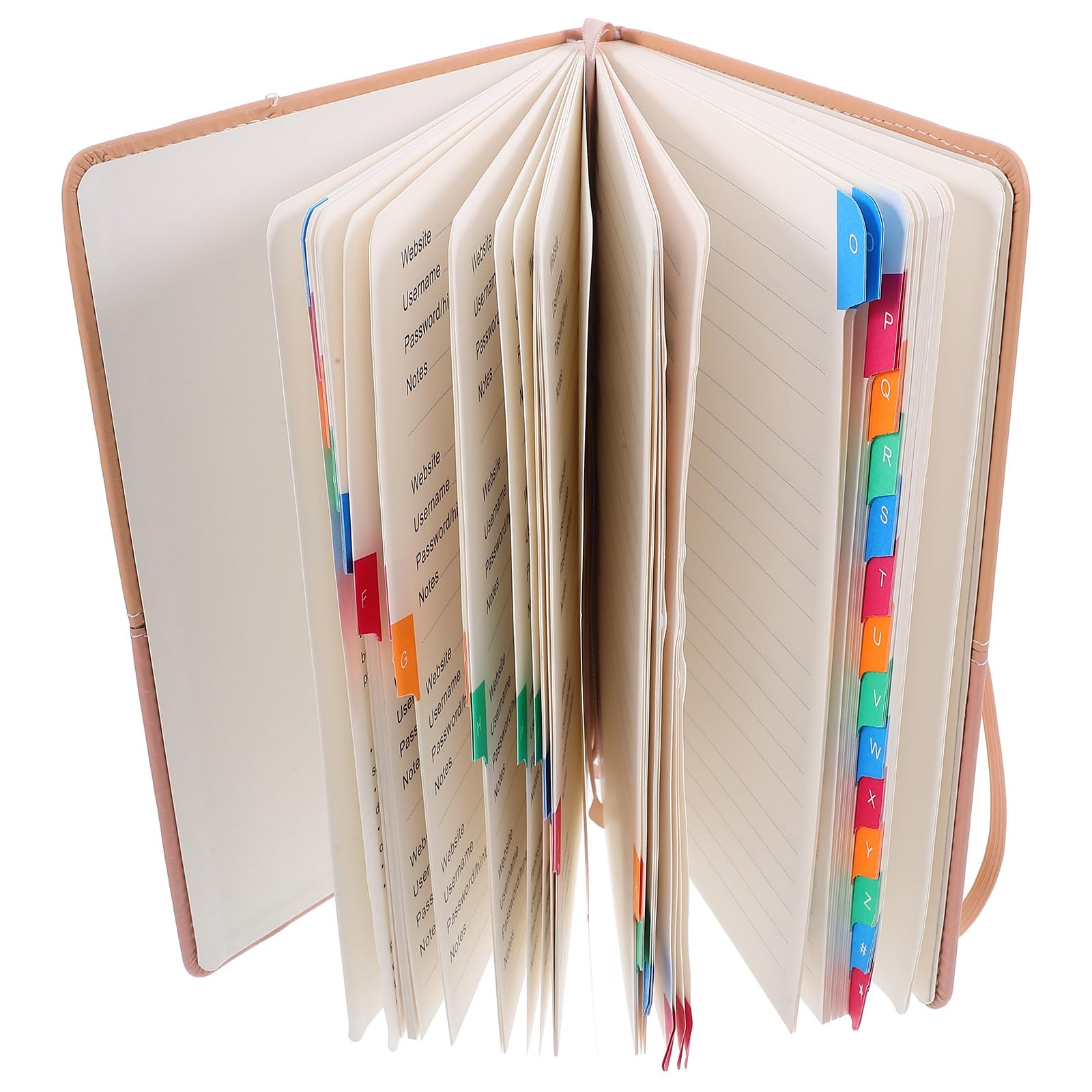 Cabilock A5 Onglets Alphabétiques pour Notes Téléphoniques et Adresses E-Mail, Organisateur Portable pour Domicile et Bureau, Format Compact pour Usage Quotidien