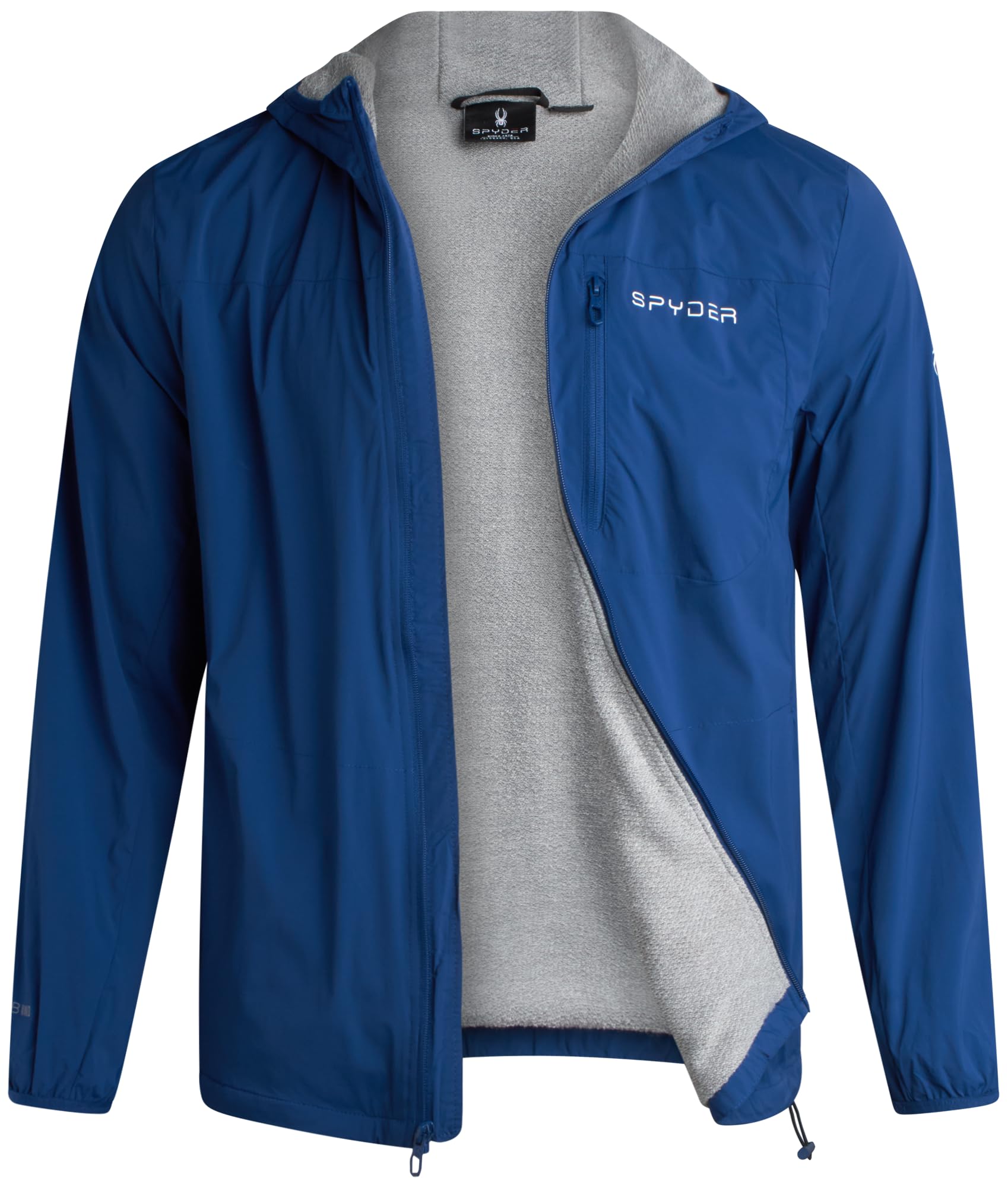 Spyder Mens Rain Jacket - Water Resistant Hooded Windbreaker Lightweight Rain Coats for Travel and Golf (Sizes: S-L)