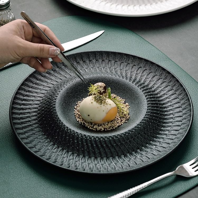 Talerz obiadowy talerze do naczyń 25 cm japoński hotel restauracja zachodnia zastawa stołowa biały ceramiczny talerz na przystawki deser ciasto naczynie talerz do układania w stos talerze obiadowe
