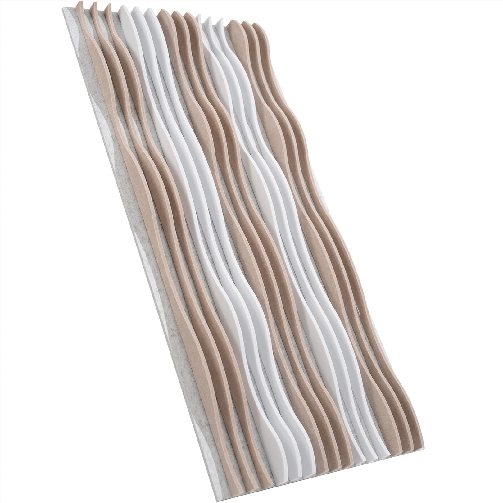 Large Acoustic Wall Panels 47.2"x23.6"x1.57"4-Pack,3D DIY Wave Sound Proof Panels for Walls, Peel and Stick Wall Panels for Room Decor, Recording Studio & Bedroom