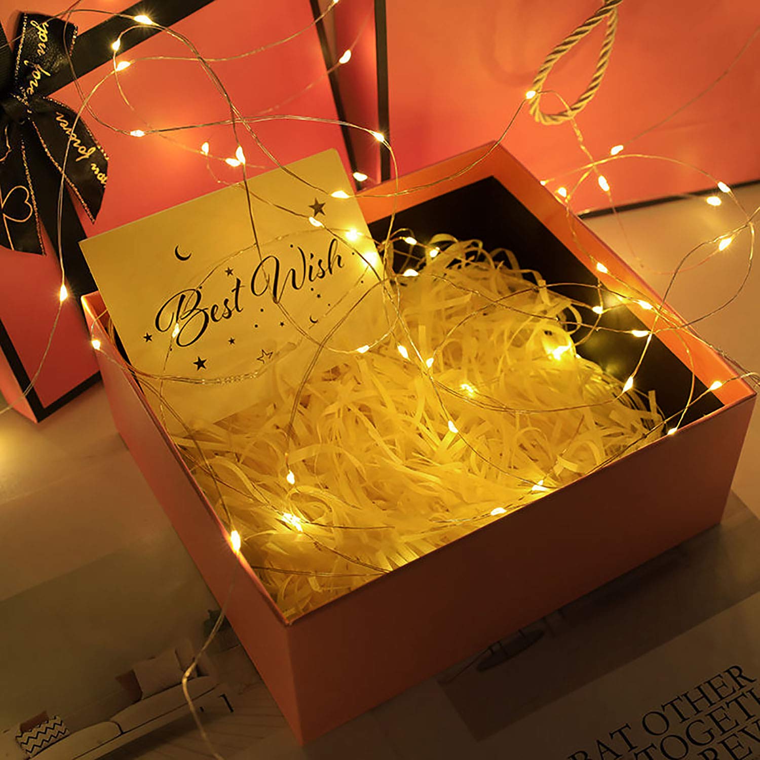 Raffia Déchiqueté 100g - Papier De Soie Blanc Pour Remplissage Cadeau, Décoration - Pour Emballage, Bricolage, Fêtes