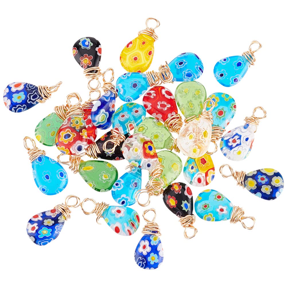 PH PandaHall 195pz Perline in Acrilico Trasparente Perline Colorate, 8 Stili Perline a Forma di Fiore Stella Cuore Caramelle per Collane Bracciali Gioielli Fai Da Te, 3 Colori, Foro: 2mm