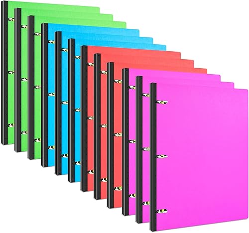 Miniatura 14 de INFUN Carpeta telescópica de 3 anillos de 1 pulgada, 4 unidades, carpeta redonda flexible con cubierta frontal personalizable y bolsillo