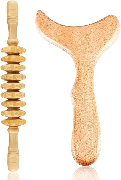 Wood Therapy Massage Tools Wooden Gua Sha Kits Maderoterapia Kit Body Sculpting Tools Wood Massager Roller for Relax Muscles 2