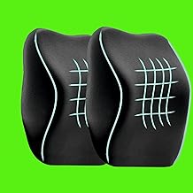 9villa Car Neck Pillow for Neck Pain Relief and Cervical Support,Cars Seat Neck Pillow with 100% Pure Memory Foam and Washable Cover,Headrest Pillow (2, Black Velvet, Car Neck Rest Pillow)