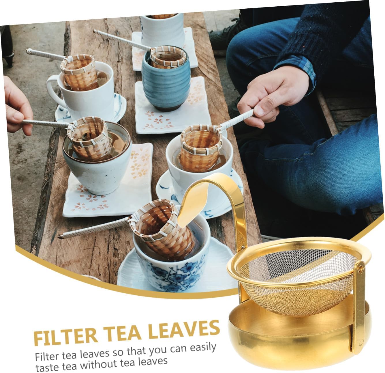 5pcs Loose Tea Steeper Stainless Steel Infuser -billed Design High-temperature Resistant Tea Filtering Mesh for Home Office