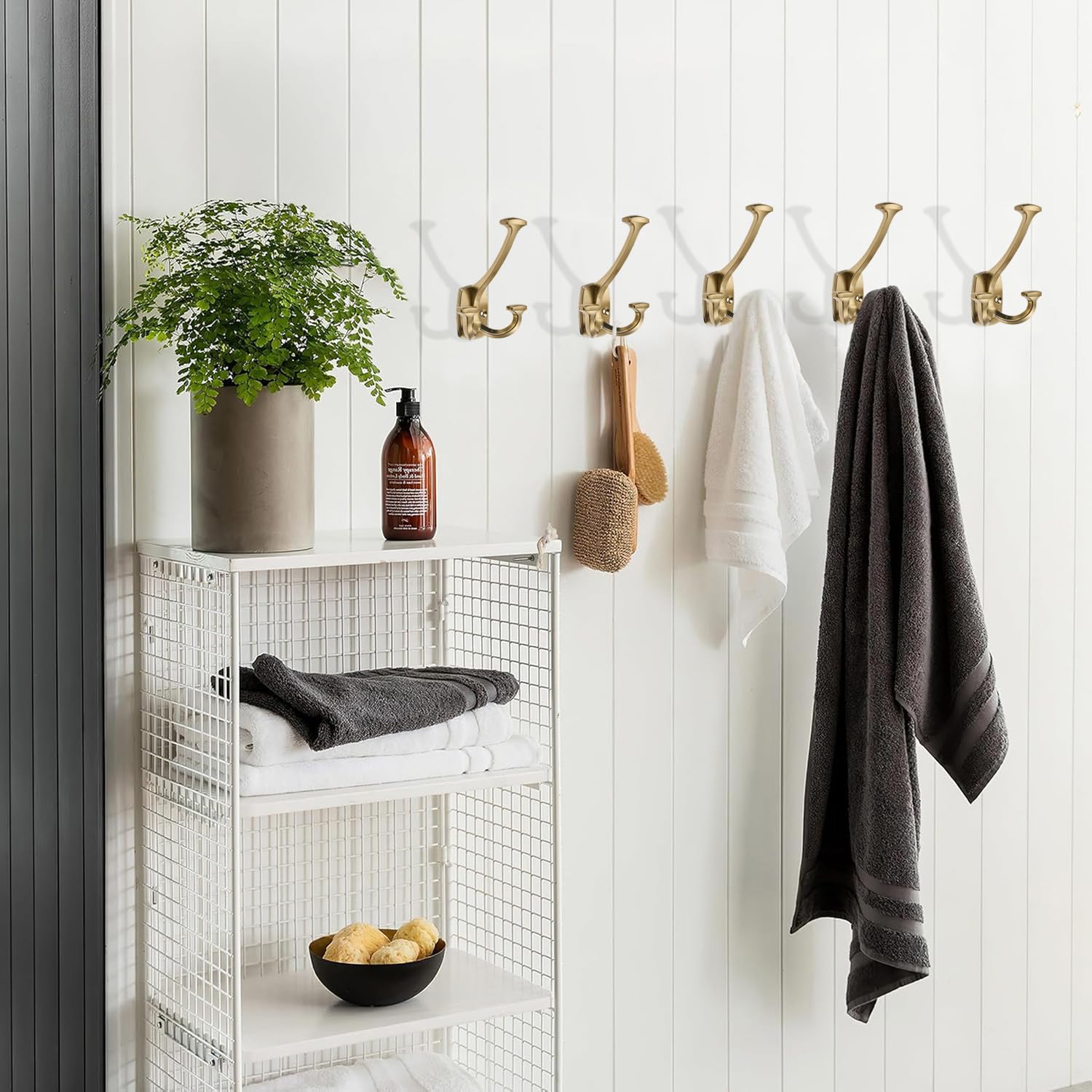 KHTUMEWARE-KHDBSG Champagne Bronze Coat/Robe Hooks in Champagne Bronze — KHTUMEWARE