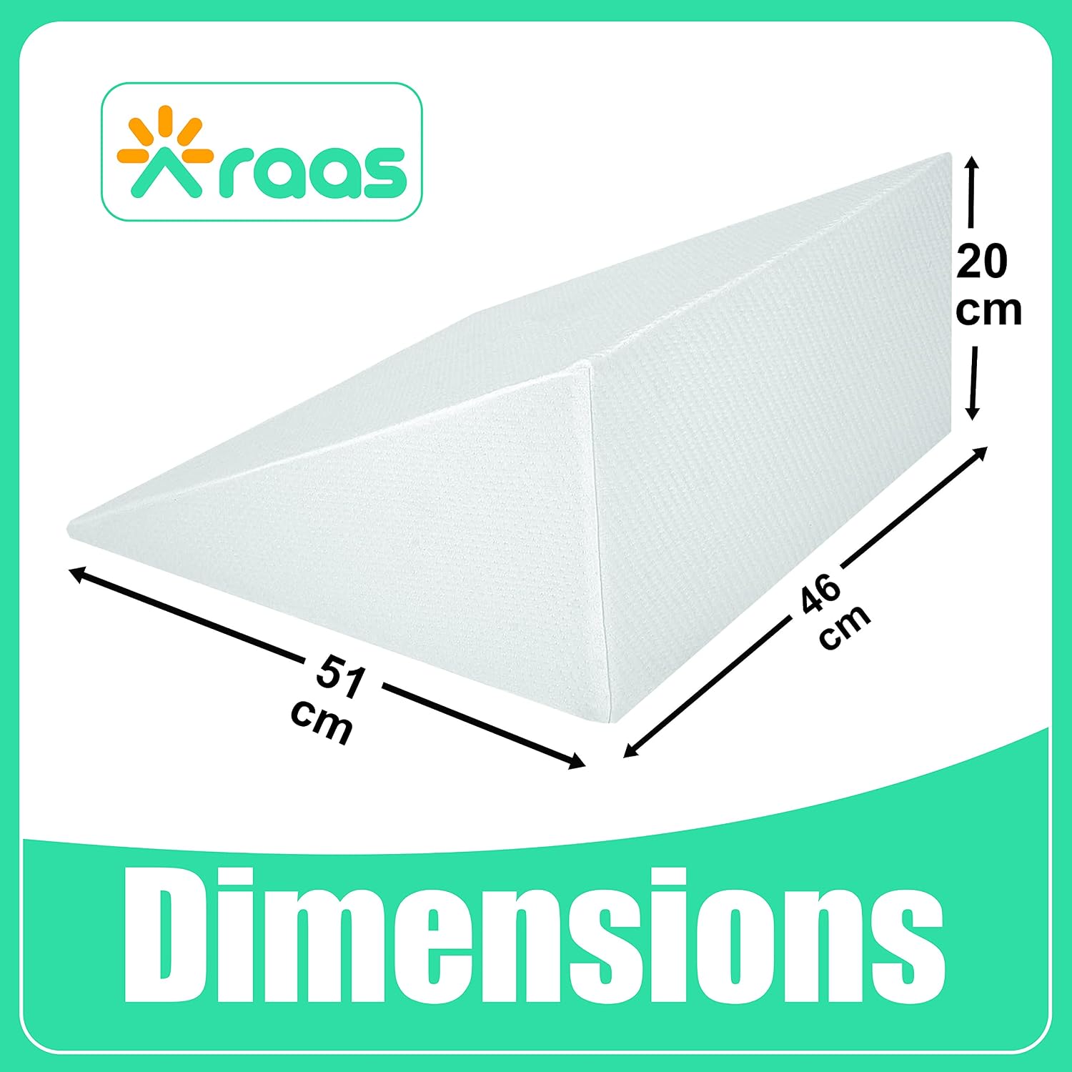 Wedge Pillow, Perfect Support Pillow, Ideal Memory Foam Pillow for Sleeping - Image 5
