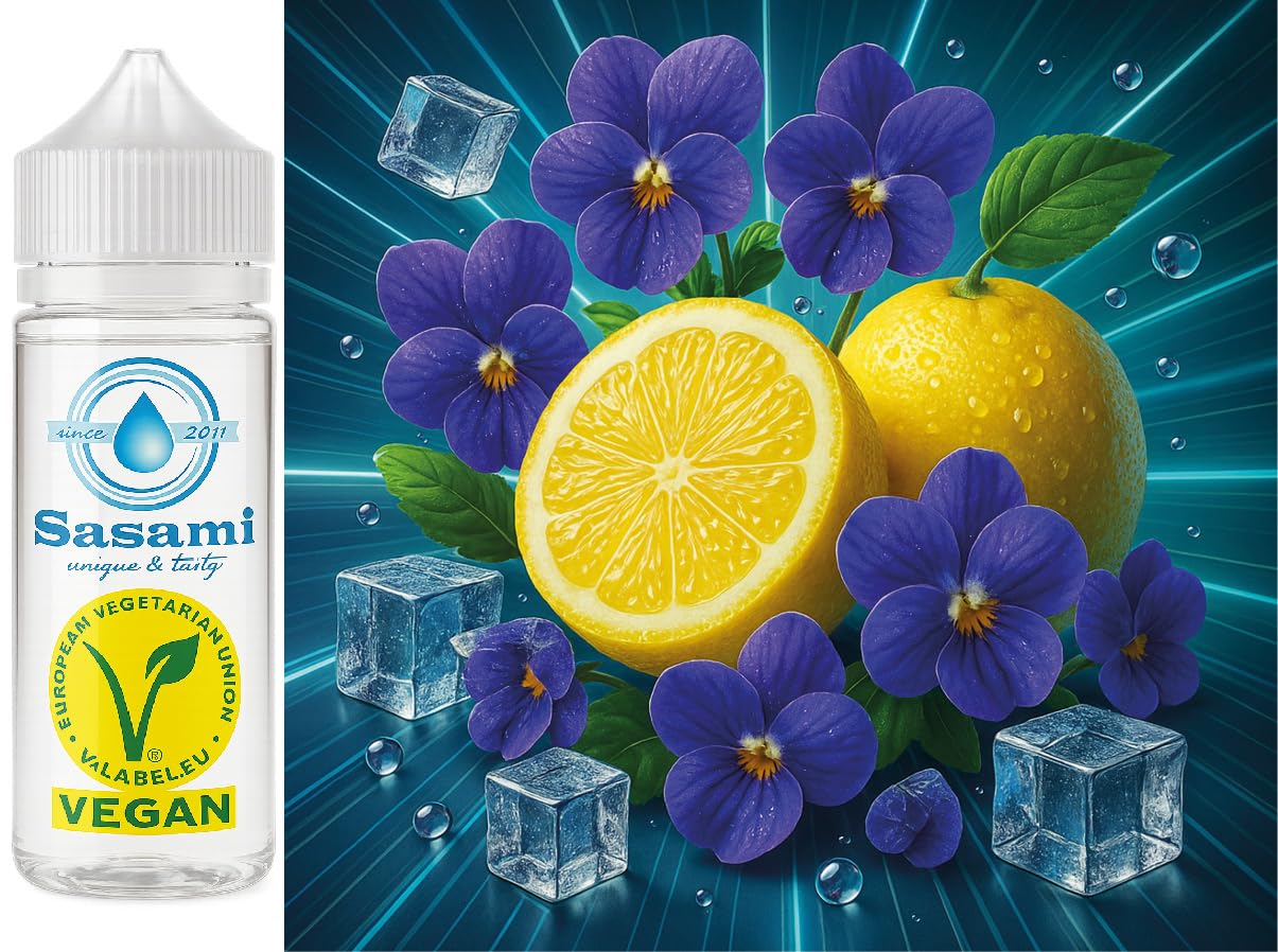Violet Citrus Ice – cytryna fiołek Ice aromat koncentrat – Wegański – Sasami – 100ml